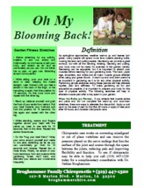 Oh My Blooming Back